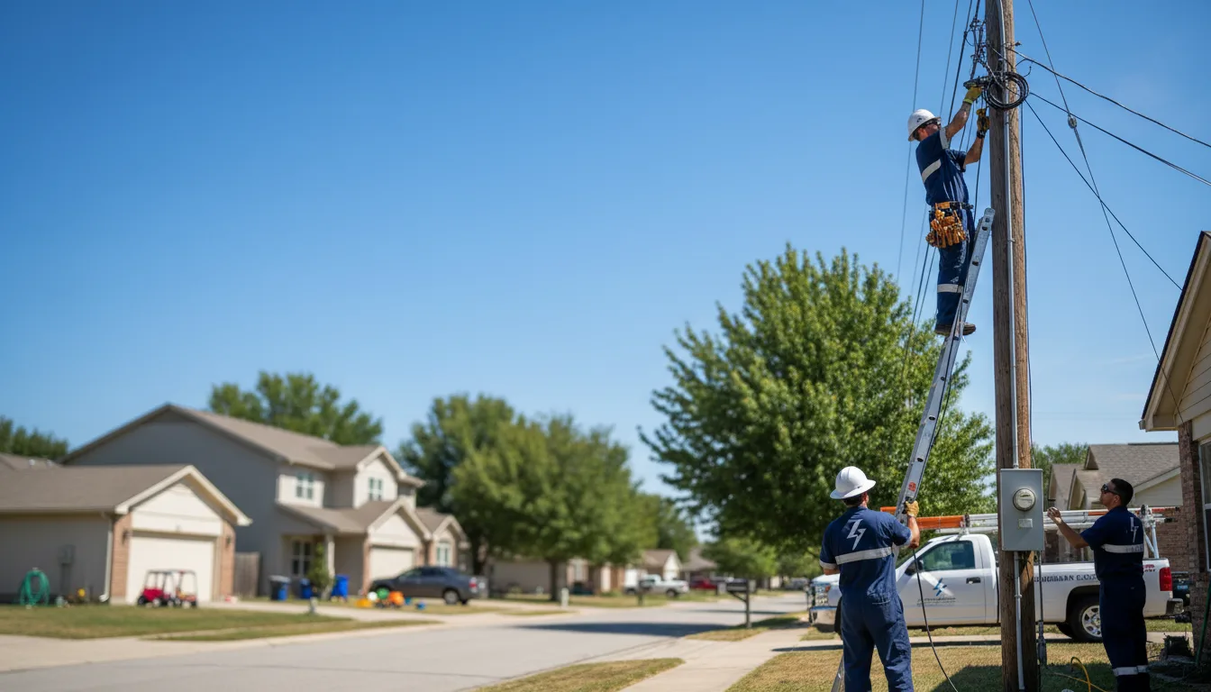 Residential electrician providing installation services in Goff, KS